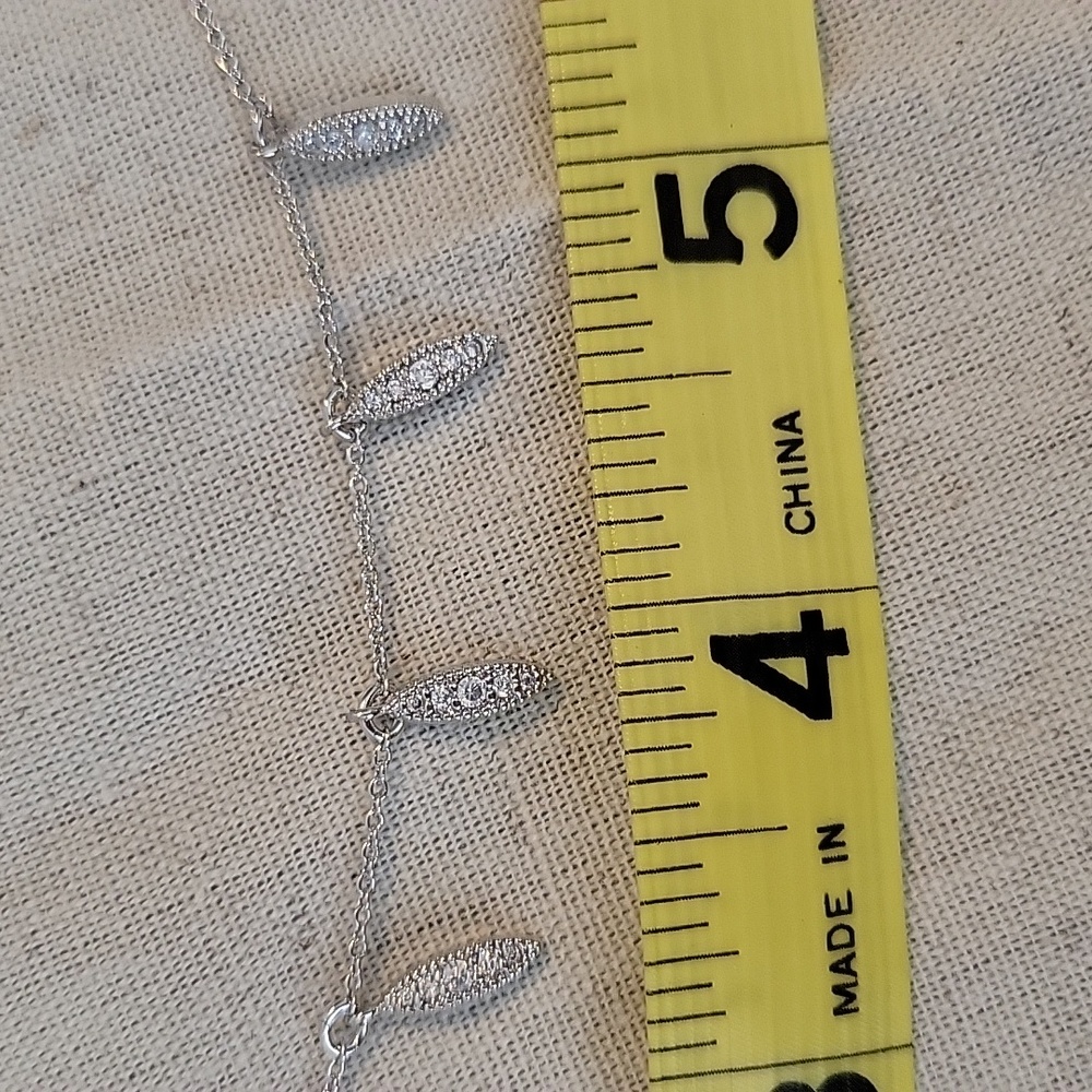 Silver Two-Row Necklace - Picture 5 of 7
